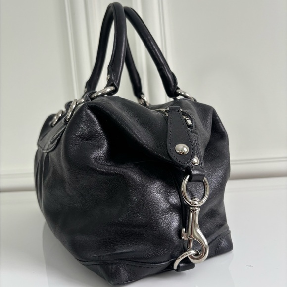 Y2K Vintage Coach Black Leather Madison Sabrina Satchel Handbag 12937 - Picture 6 of 10